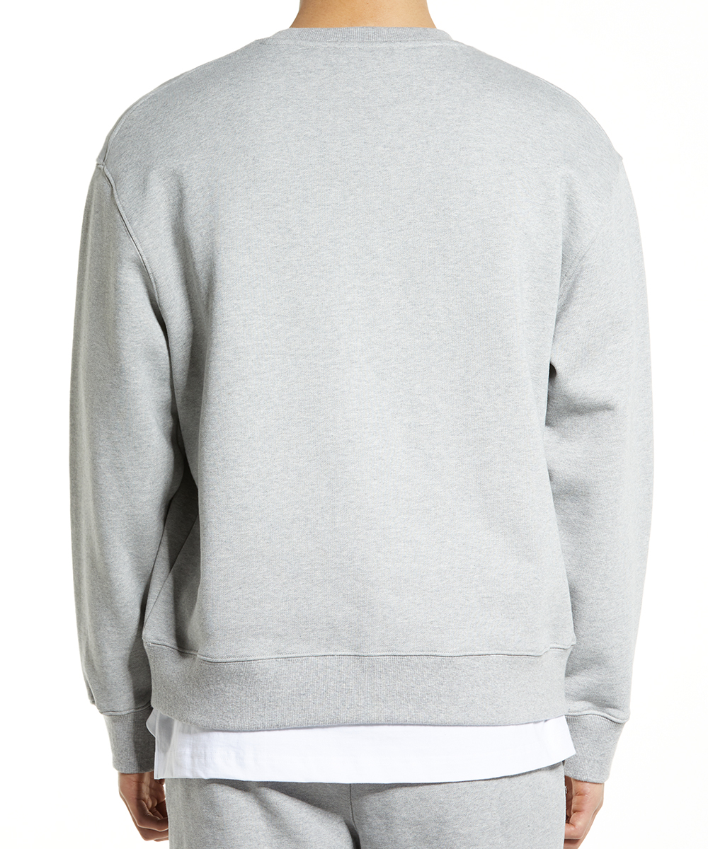 STRONGER APPLIQUE SWEATSHIRT M.GREY - DRX SHOP